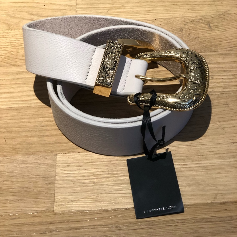 NWT below the belt Frank Belt - Cream
